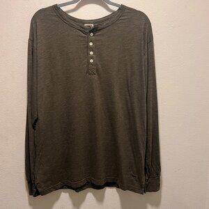 Victoria Secret Women's Large Olive Green Long Sleeve Shirt